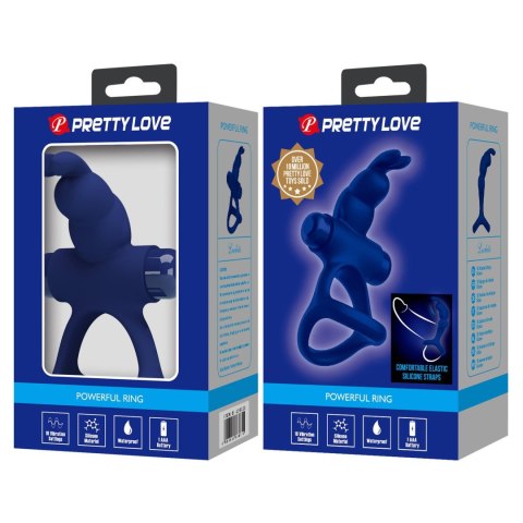 PRETTY LOVE - Pierścień erekcyjny „Buzzing Bunny” z 10 funkcjami wibracji