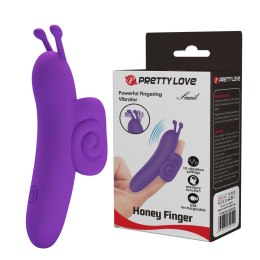 PRETTY LOVE - Snail Honey Finger: Wibrator na Palec z 10 Trybami Wibracji i Funkcją Pamięci