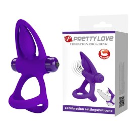 PRETTY LOVE - Pierścień Erekcyjny z Wibracjami i 10 Trybami Pracy