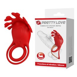 PRETTY LOVE Ruben - Wibrujący Pierścień na Penisa z 7 Funkcjami Wibracji