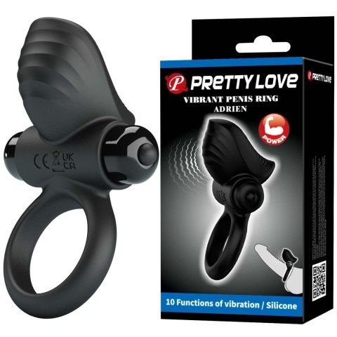 PRETTY LOVE - Wibrujący Pierścień Erekcyjny ADRIEN – 10 Funkcji Stymulacji