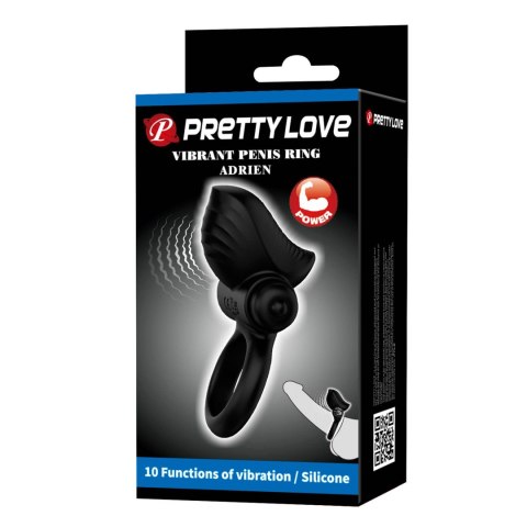 PRETTY LOVE - Wibrujący Pierścień Erekcyjny ADRIEN – 10 Funkcji Stymulacji