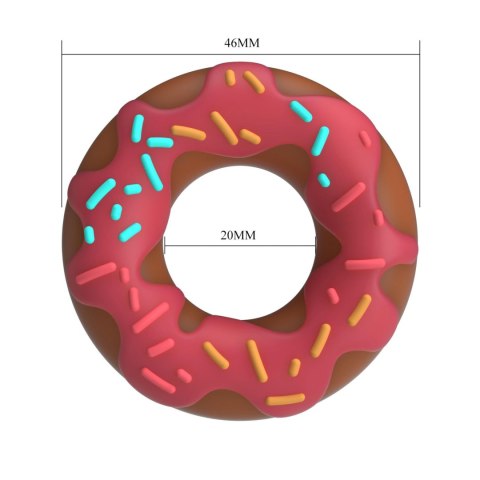 Pretty Love Berry – Zmysłowy Pierścień Erekcyjny Donut z Supermiękkiego Silikonu