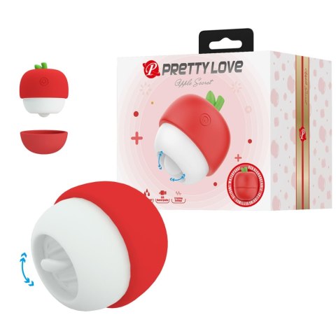 APPLE SECRET – Stymulator Łechtaczki z 12 Trybami Lizania, Silikon ABS