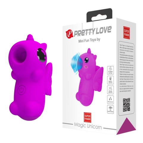 Magic Unicorn: Wibrator na palec z 10 funkcjami pulsacyjnymi i pamięcią ustawień