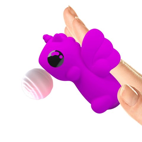 Magic Unicorn: Wibrator na palec z 10 funkcjami pulsacyjnymi i pamięcią ustawień