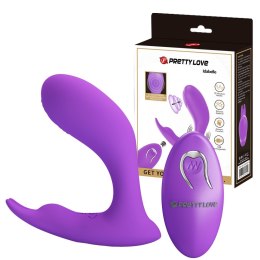 PRETTY LOVE Idabelle Fioletowy – Dyskretny Wibrator G-Spot i Łechtaczki z Pilotem, 12 Funkcji Wibracji i 12 Fal Pulsacyjnych