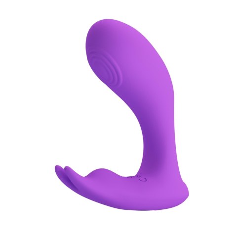 PRETTY LOVE Idabelle Fioletowy – Dyskretny Wibrator G-Spot i Łechtaczki z Pilotem, 12 Funkcji Wibracji i 12 Fal Pulsacyjnych