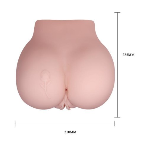 CRAZY BULL Rose - Realistyczny Masturbator Wibrujący z 6 Funkcjami (Pochwa i Odbyt)