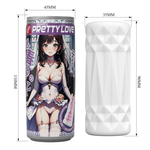 PRETTY LOVE - Masturbator: Jedwabista Miękkość TPR/ABS