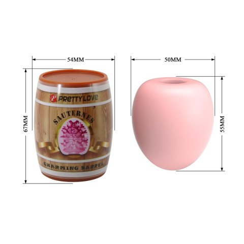PRETTY LOVE - SAUTERNE: Urokliwy Masturbator Beczkowy TPR/ABS