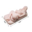 BAILE - Masturbator z realistycznego TPR z podwójnym wibrującym jajkiem i funkcją głosową