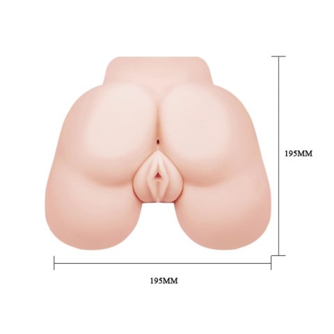 BAILE - PASJA KOBIETY, Realistyczny masturbator z podwójnym otworem i wibracjami