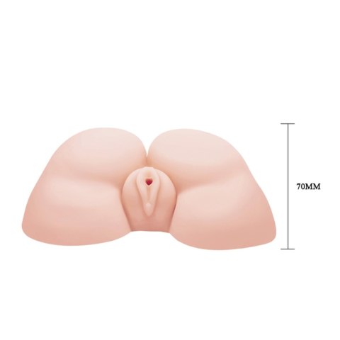 BAILE - PASJA KOBIETY, Realistyczny masturbator z podwójnym otworem i wibracjami