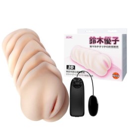 BAILE – Masturbator Waginalny 3D z Wibrującym Jajkiem, TPR