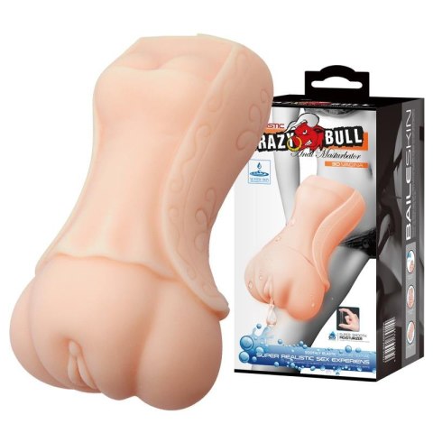 CRAZY BULL - Realistyczny Masturbator Waginalny 3D z Lubrykantem Wodnym