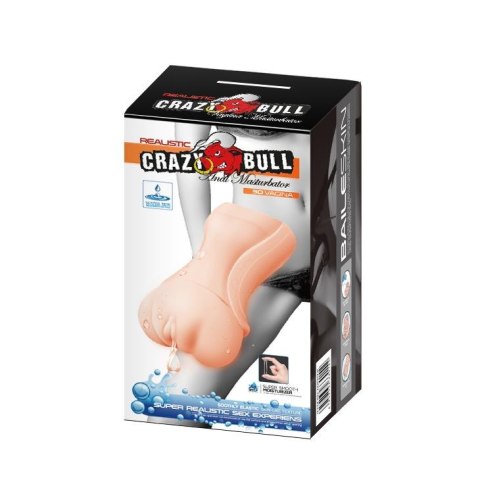 CRAZY BULL - Realistyczny Masturbator Waginalny 3D z Lubrykantem Wodnym