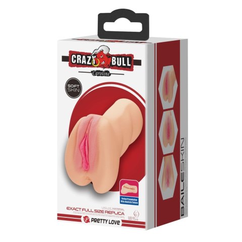 CRAZY BULL Caroline – Realistyczny Masturbator z Podwójnymi Otworami (TPR)