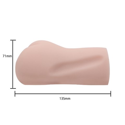 CRAZY BULL - Realistyczny Masturbator Analny 3D w Kształcie Pośladków, Kompatybilny z Lubrykantami Wodnymi