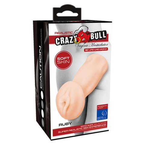 CRAZY BULL Ruby – Realistyczny Masturbator z Wibracją