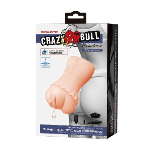 CRAZY BULL - Realistyczny Masturbator Pochwowy z Wibracjami