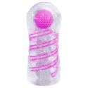 PRETTY LOVE - Przezroczysty Masturbator z Wirującą Cewką