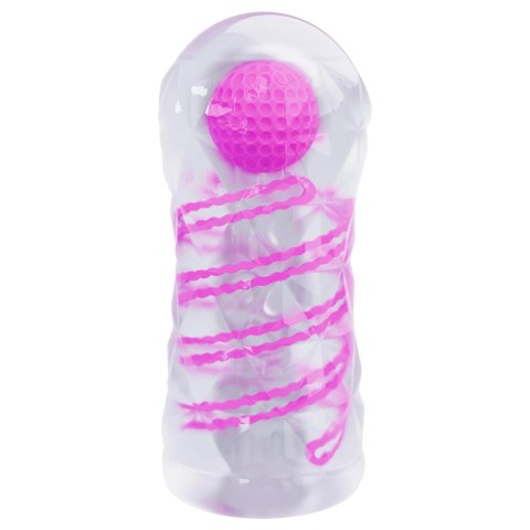 PRETTY LOVE - Przezroczysty Masturbator z Wirującą Cewką