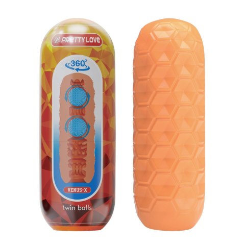 PRETTY LOVE Venus-X – Masturbator z Podwójnymi Kulami Stymulującymi (TPR/ABS)