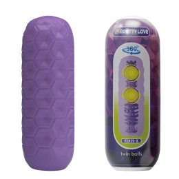 PRETTY LOVE - VENUS-X, Masturbator z Podwójnymi Kulkami Stymulującymi, TPR / ABS