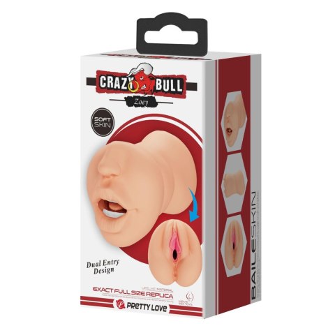 CRAZY BULL Zoey – Mistrzowsko Realistyczny Masturbator TPR
