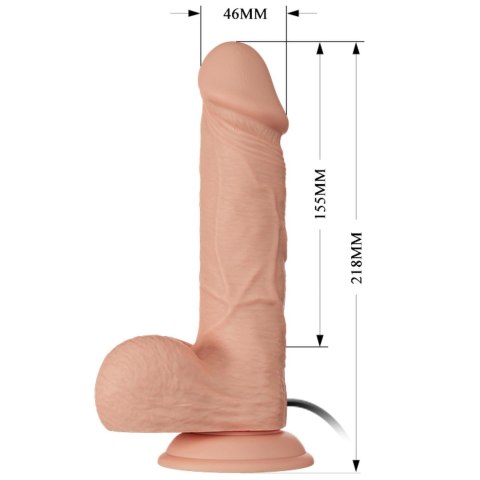 BAILE - Realistyczny Wibrator Bahamut 8.5 cala z Funkcją Wibracji