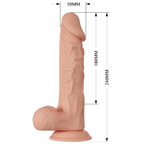 BAILE Burag – Realistyczne Dildo Wibrujące 9.4"