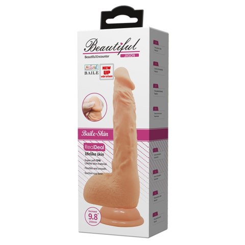 Realistyczne Dildo Baile Jason 9.8" z Uwodzicielskimi Wibracjami