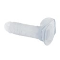 BAILE - DONG Realistyczne dildo (przezroczyste/różowe/fioletowe)