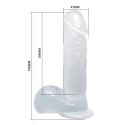 BAILE - DONG Realistyczne dildo (przezroczyste/różowe/fioletowe)