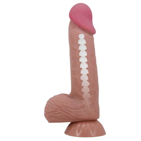 BAILE - Realistyczne Dildo z Giętką Przyssawką 'Sliding Skin', 20.5 cm, TPR