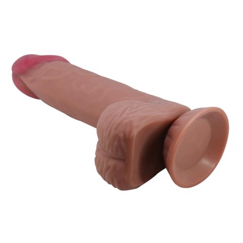 BAILE - Realistyczne Dildo z Giętką Przyssawką 'Sliding Skin', 20.5 cm, TPR