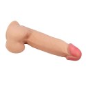 BAILE - Realistyczne Dildo z Przesuwną Skórą, Przyssawką i Giętkim Trzonem 21,5 cm