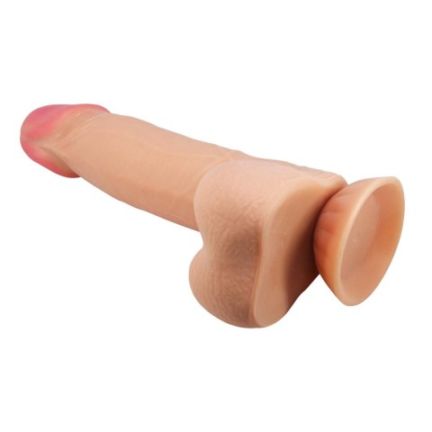 BAILE - Realistyczne Dildo z Przesuwną Skórą, Przyssawką i Giętkim Trzonem 21,5 cm