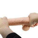BAILE - Realistyczny Wibrator 8,5'' z Jedwabistą Teksturą Skóry, Wibracjami i Giętką Przyssawką