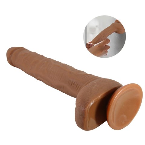 Realistyczne Dildo Wodoodporne z Przyssawką, 28 cm