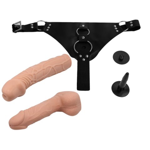 Baile Jessica - Zestaw Strap-on z dwoma dildami