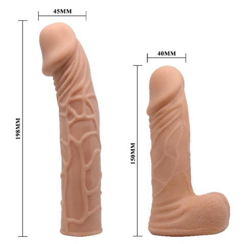 Baile Jessica - Zestaw Strap-on z dwoma dildami