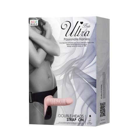 BAILE - Uprząż z Podwójnymi Dildami Wibrującymi ULTRA PASSIONATE