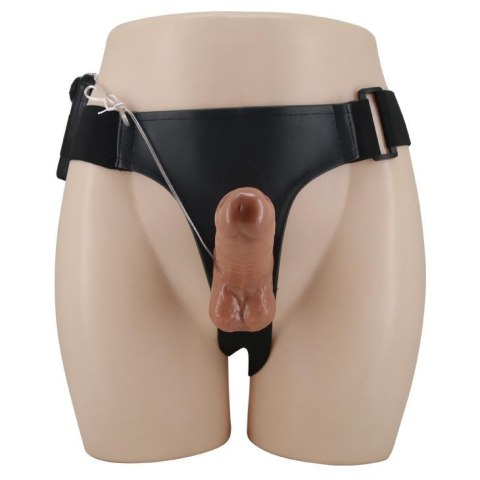 BAILE - Namiętny Zestaw Strap-On z Wibrującym Podwójnym Dildo 6,2 cala