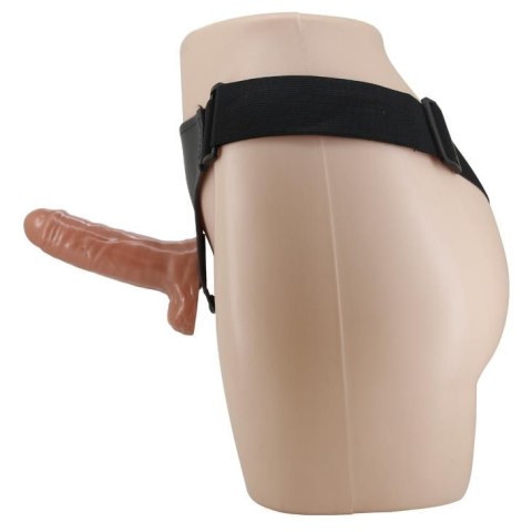 BAILE - Namiętny Zestaw Strap-On z Wibrującym Podwójnym Dildo 6,2 cala