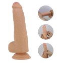 PRETTY LOVE - DRACO 9.2" (233 mm) – Realistyczne Dildo z Ruchomą Skórą i Przyssawką