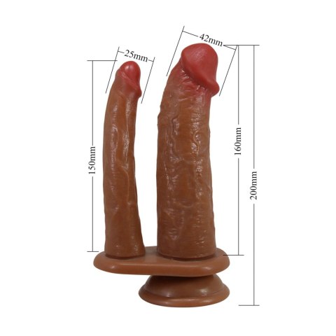 PRETTY LOVE - Podwójne Dildo Hulbert 6.9" z 7 Funkcjami Wibracji