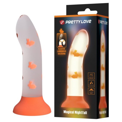 PRETTY LOVE Magical Nightfall – Magicznie Świecące Dildo z Przyssawką