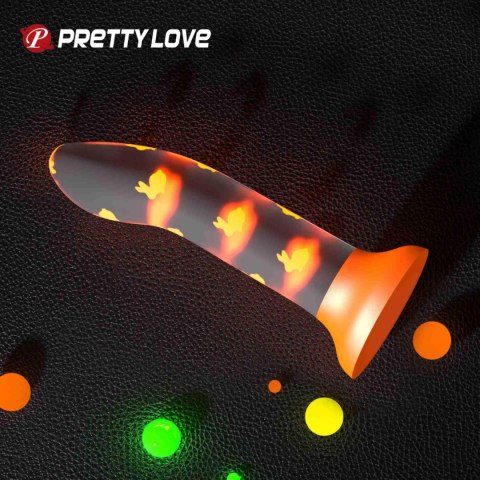 PRETTY LOVE Magical Nightfall – Magicznie Świecące Dildo z Przyssawką